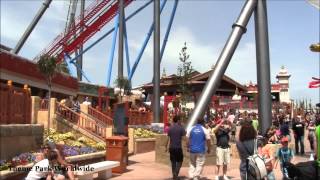 Shambhala Opening Day 120512  PortAventura [upl. by Teerpnam]