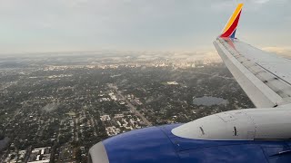 4K  Southwest Airlines Boeing 737700 N481WN Gorgeous Sunrise Orlando Landing [upl. by Herschel]