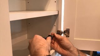 Do it Yourself  How to Adjust Cabinet Door Hinges  Step by Step [upl. by Yand]