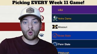 I picked EVERY Week 11 College Football game [upl. by Kneeland]