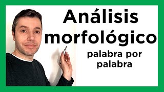 ANÁLISIS MORFOLÓGICO de una oración Fácil y rápido [upl. by Costanza]