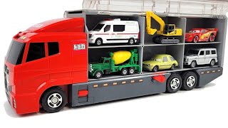 13 Types Tomica Cars ☆ Tomica opening and put in big Okatazuke convoy [upl. by Andrews84]