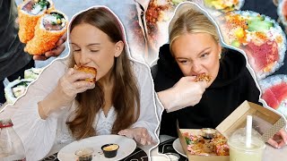 SUSHIBURITO MUKBANG ✨ med Hannah [upl. by Enial]