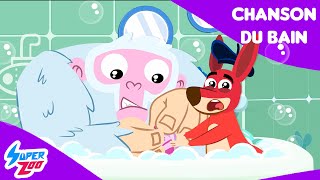 Chanson pour lheure du bain  Chanson pour les enfants sur lhygiène  Superzoo [upl. by Biamonte436]