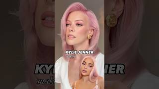 Kylie Jenner inspired makeup tutorial with a pinky hair and eyeliners for hooded eyes [upl. by Mik508]