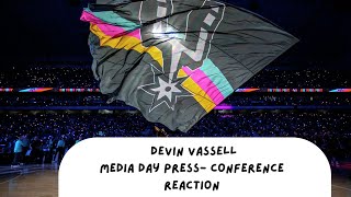 Reacting To Devin Vassell Press Confrence From Media Day [upl. by Ggerc]