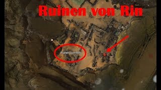 Guild Wars 2 GW2  Ruinen von Rin  Aussichtspunkt Panorama [upl. by Seamus]