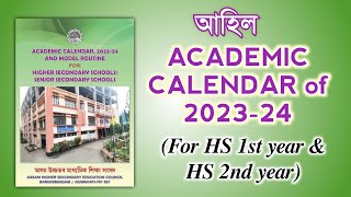 ACADEMIC CALENDAR 202324 for Higher Secondary Senior secondary schools  HS 2024  You can learn [upl. by Ynot]