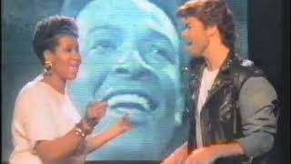 Aretha Franklin amp George Michael – I Knew You Were Waiting For Me Video TOTP [upl. by Knowle]