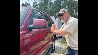 2006 Tahoe Drivers side Mirror replacement [upl. by Friedrick]