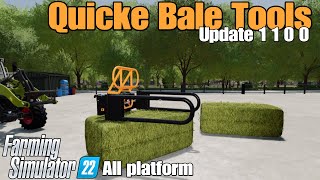 Quicke Bale Tools  FS22 UPDATE Nov 2524 [upl. by Niuq]