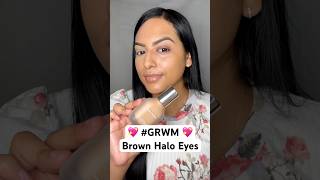 💖Brown Halo Eyes💖 grwm haloeye browneyemakeup makeup makeupshorts shorts colourpop beauty [upl. by Nnylhsa]