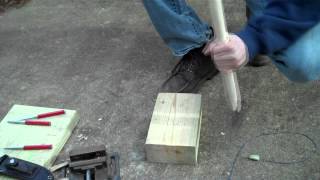 How to Replace a Hatchet Handle  Woodsman Tools Part 1 [upl. by Ecniv93]