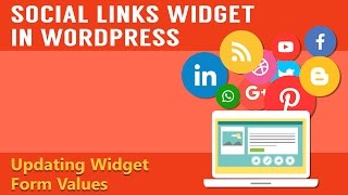 Learn How To Integrate The Social Links Widget in Your WordPress  Part 4 [upl. by Anieral739]