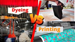 Textile Dyeing and Printing ।। Difference Between Dyeing and Printing [upl. by Bethesde785]