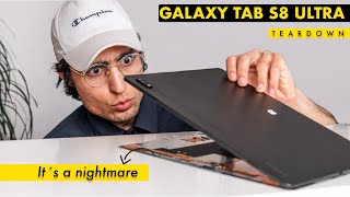 Galaxy Tab S8 ULTRA Teardown  Too Much to Deal With [upl. by Nosremaj235]