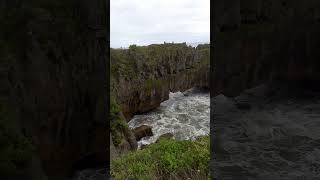 Punakaiki blowhole newzealandhighlights [upl. by Otiragram379]