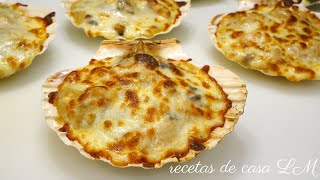 RECETA PARA NAVIDAD LANGOSTINOS O CAMARONES GRATINADOS  recetas de casa LM [upl. by Narba]