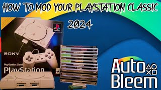 How to  Mod a PlayStation Classic to play any PS1 game Mod PS5 autobleem psclassic howto [upl. by Aicemat]