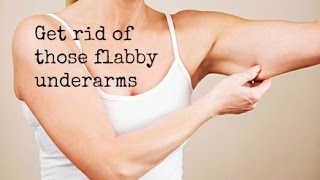 How to get rid of flabby underarmsarm exercises for women without weights [upl. by Shellans134]