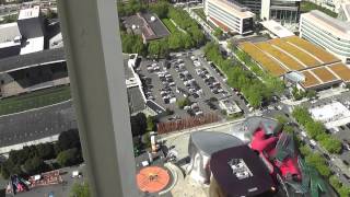 Seattle Space Needle Elevator Ride View amp Observation Deck [upl. by Hussein]