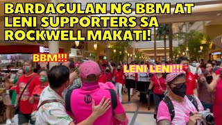 Rockwell Makati clash  Paghaharap ng mga BBM at Leni Robredo supporters [upl. by Sivram487]