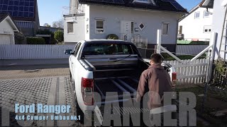 Ford Ranger Vollauszug Schwerlastauszug ohne Bohren 4x4 Camper Teil 1 [upl. by Htezil563]