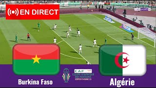 match Algérie vs Burkina Faso en direct Coupe dAfrique des Nations complet Simulation Gameplay PC [upl. by Arriek979]