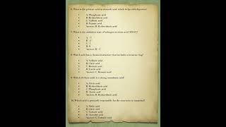 20 objectives question and answers related to acid quiz rrbntpc [upl. by Idnyc]