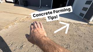 Concrete Driveway Tips and Forms  Detached Garage  Garage Build Ep 43 [upl. by Ayerf760]