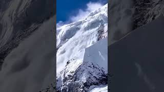 big avalanche on mt annapurna 😧🏔️⛰️🗻 [upl. by Amora]