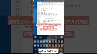 Program to convert string casectutorial shortscs [upl. by Amarillis533]