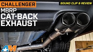 20152023 64L HEMI Challenger MBRP CatBack Exhaust with Carbon Fiber Tips Review amp Sound Clip [upl. by Ahseenak]