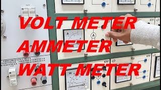 How to do the connections of voltmeterammeter and watt meter through a resistance URDU  HINDI [upl. by Sawyere398]