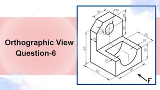 Orthographic View Question6  Engineering Drawing  Knowledge World [upl. by Dahaf]