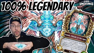 All Legendary Azaiah Deck  Gods Unchained [upl. by Ayotan]