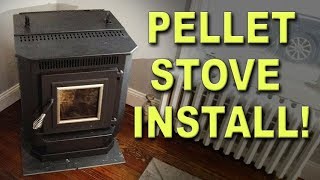 DIY Pellet Stove Installation [upl. by Ahern348]