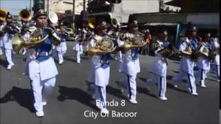 Bacoor Town Fiesta 2014  Band Parade [upl. by Nealson]