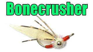 Bonecrusher Fly Tying  Best Bonefish Fly For Bahamas Belize Mexico Cuba Hawaii Flats [upl. by Yelyac]