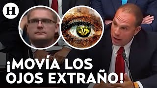 ¿Falso Presunto reptiliano se hace presente en audiencia sobre Ovnis en EU [upl. by Karr]