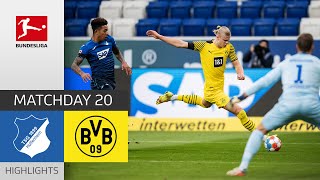 TSG Hoffenheim  Borussia Dortmund 23  Highlights  Matchday 20 – Bundesliga 202122 [upl. by Oisorbma678]