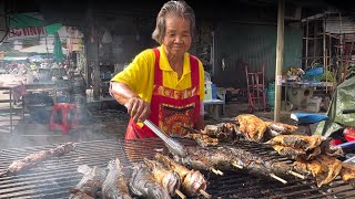 สุดยอด นักปิ้งปลาที่อายุเยอะในประเทศไทยThe best oldest fish griller in Thailand [upl. by Josselyn]