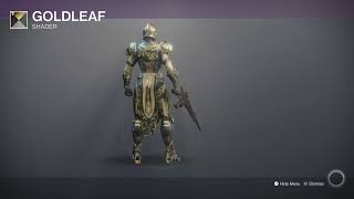 Destiny 2 Titan with Techeuns Regalia Ornaments and Goldleaf Shader [upl. by Alle]