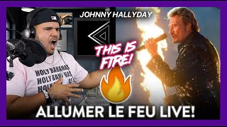 Johnny Hallyday Allumer Le Feu LIVE BANANAS ARE ON FIRE  Dereck Reacts [upl. by Cardon730]