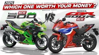 2024 Kawasaki Ninja 500 vs Honda CBR500R ┃ Battle of the Budget Sportbikes [upl. by Francesca]