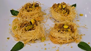 Nidos de Pistachos y Nueces  Postre Turco  Pistachio and Walnut Nests  Turkish Dessert [upl. by Indira707]