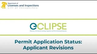 Permit Application Status  Applicant Revisions [upl. by Nyrak]