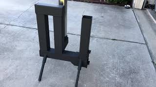 Gravity fed wood pellet rocket stove [upl. by Bradshaw]