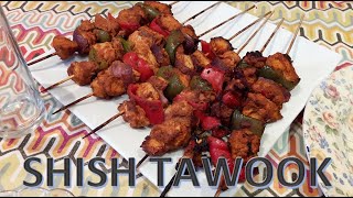 Shish TawookTaouk  Chicken Shish Kebab  Oven Pan Barbecue [upl. by Catha]