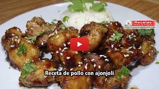 Pollo con ajonjolí  Recetas de pollo [upl. by Devondra830]